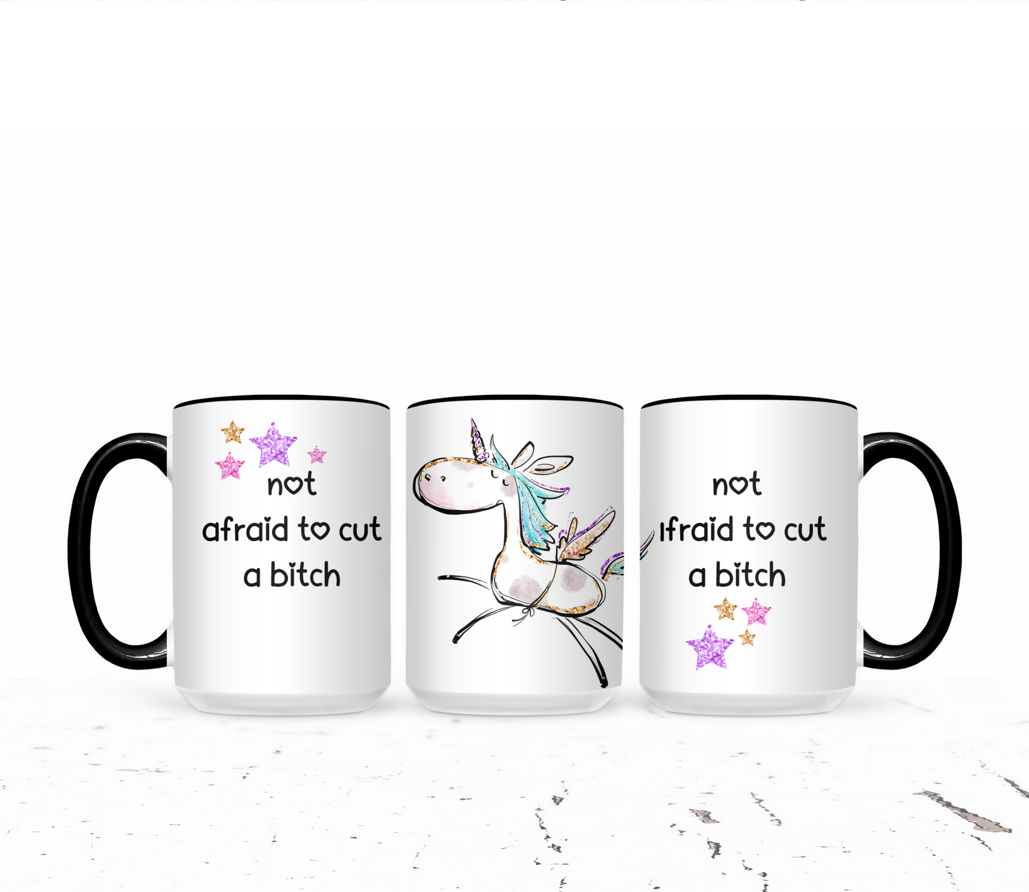 Not Afraid To Cut A Bitch | Mug - The Pretty Things.ca