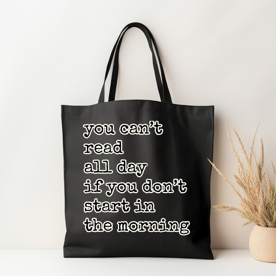 You Can't Read All Day | Black Tote - The Pretty Things.ca