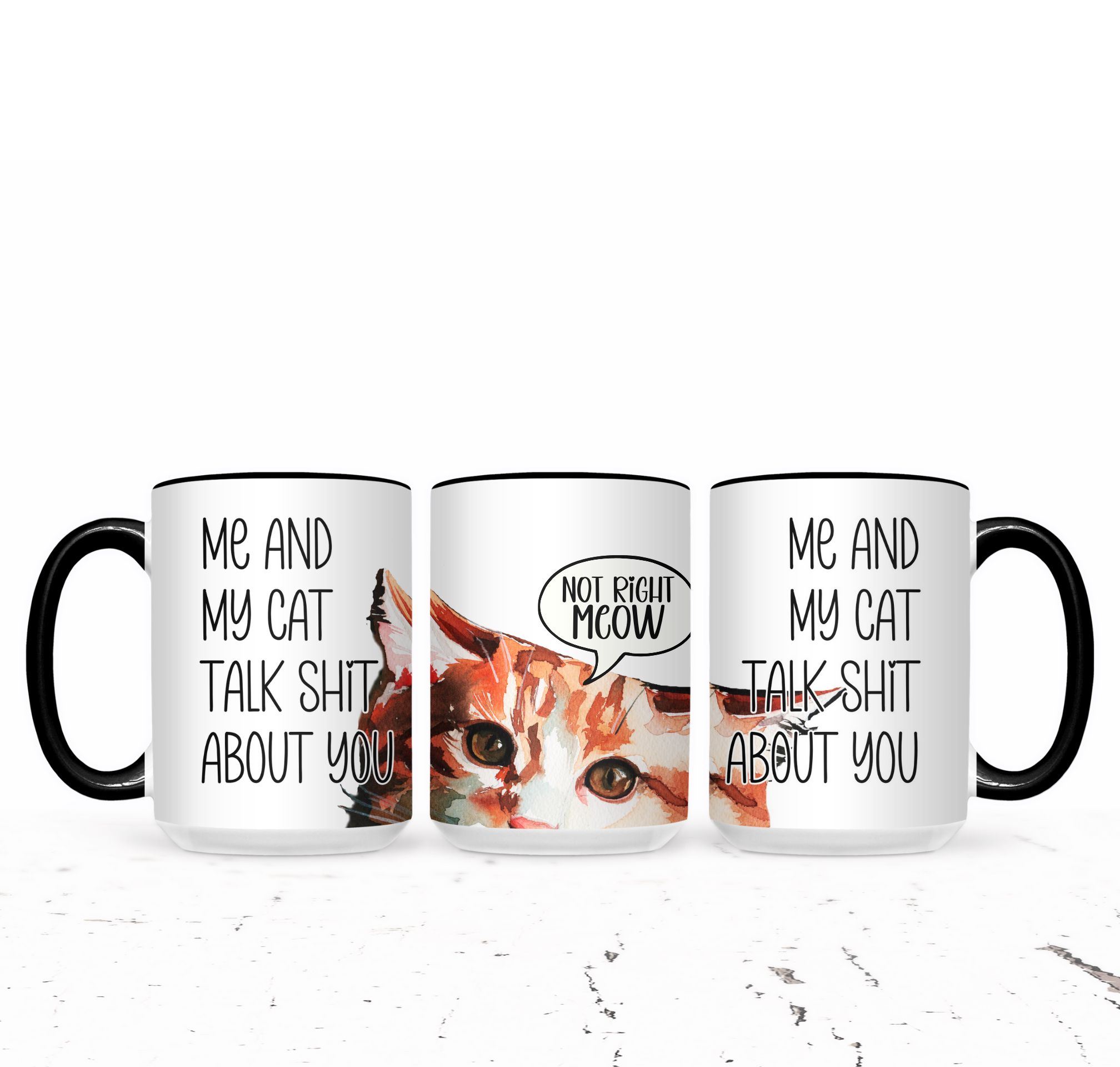 Me And My Cat Talk Shit About You (Orange Meow) - The Pretty Things.ca