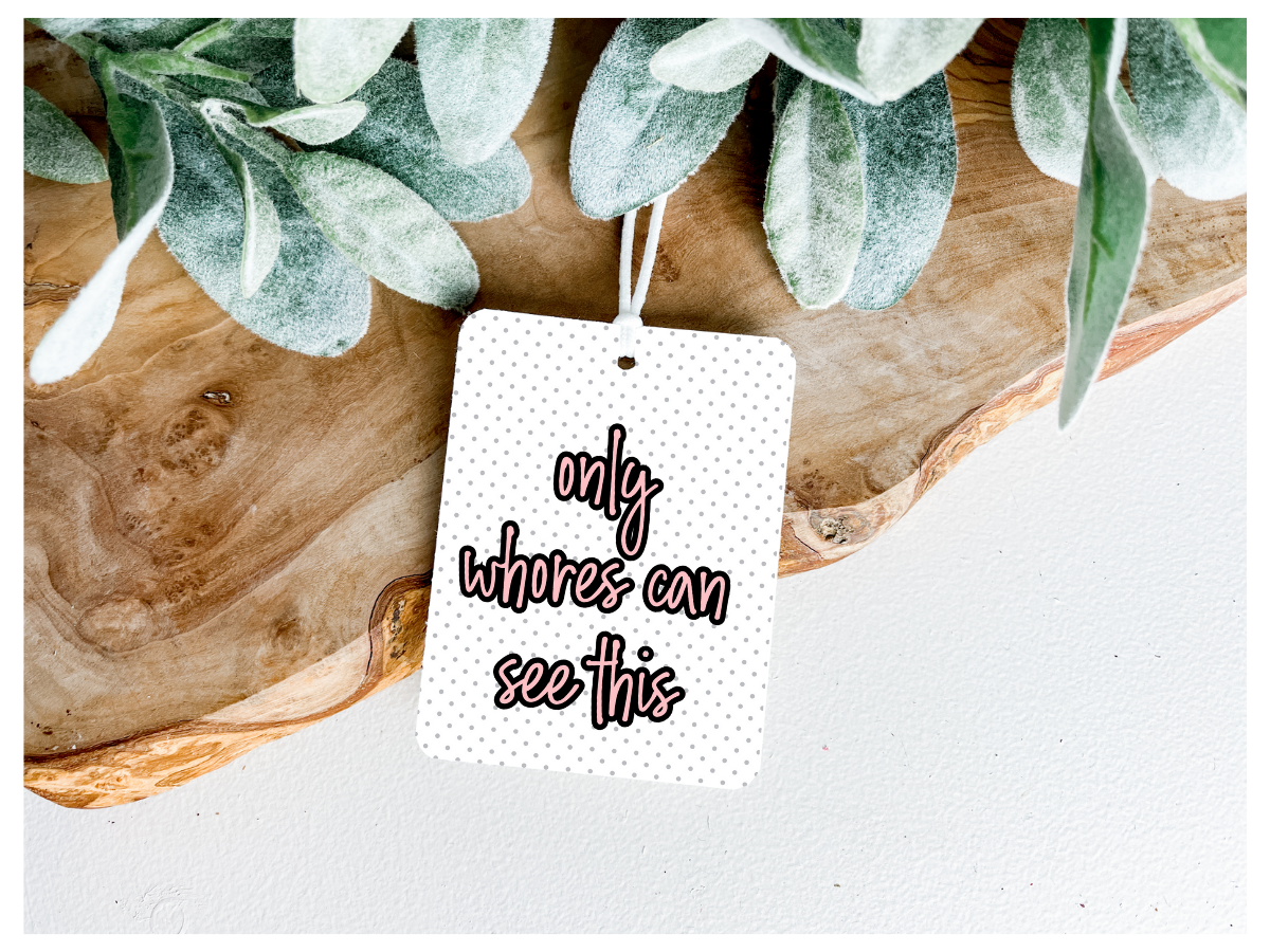 Only Whores Can See This | Unscented Air Freshener - The Pretty Things.ca