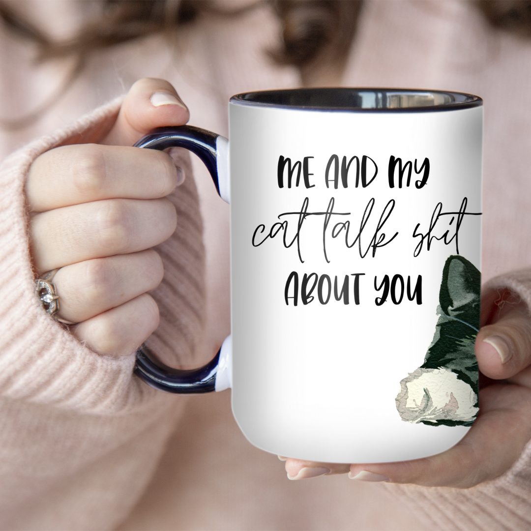 Tuxedo Me And My Cat Talk Shit | Mug - The Pretty Things.ca