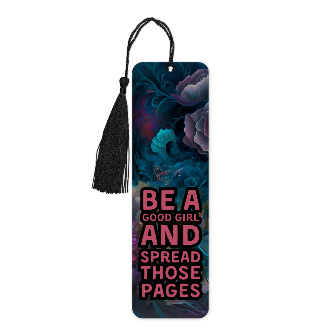 Be A Good Girl And Spread Those Pages (Flowers) | Bookmark - The Pretty Things.ca