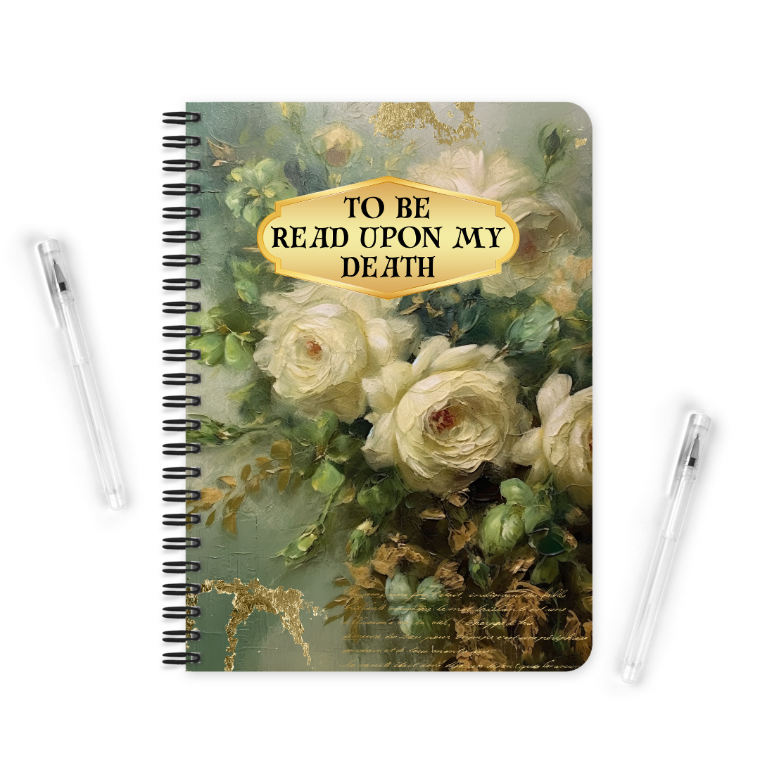 To Be Read Upong My Death | Notebook - The Pretty Things.ca