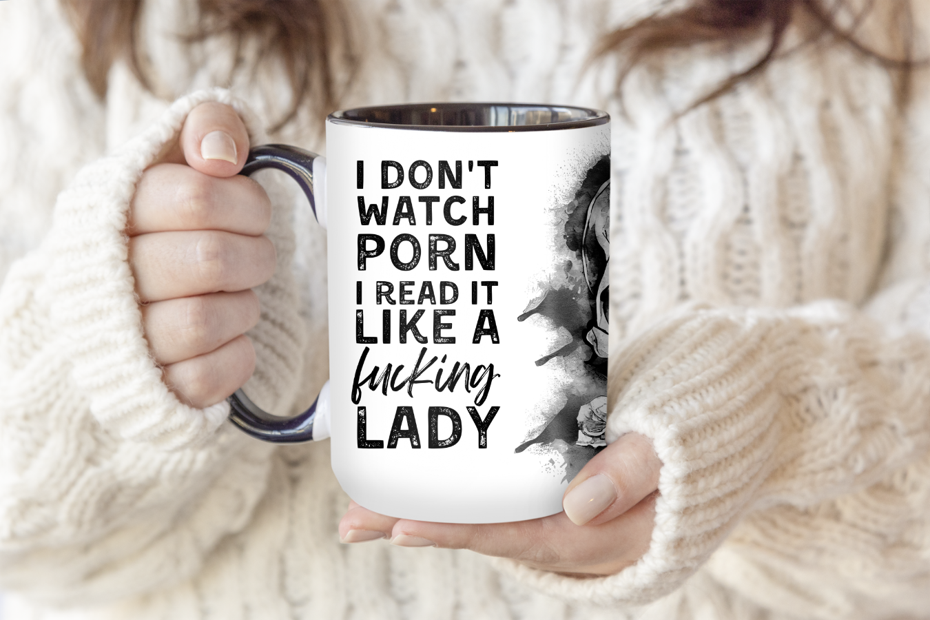 I Don't Watch Porn (Skull) | Mug - The Pretty Things.ca
