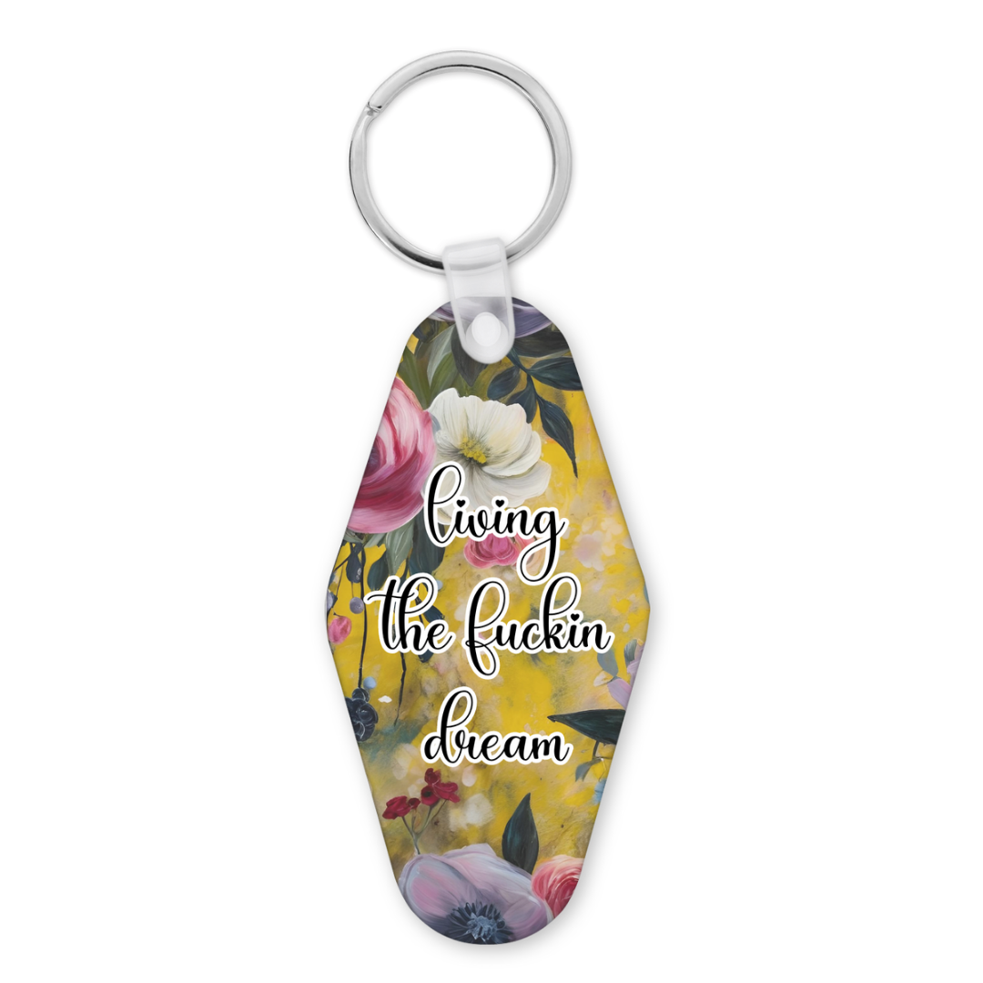 Living The Fuckin Dream | Motel Keyring - The Pretty Things.ca