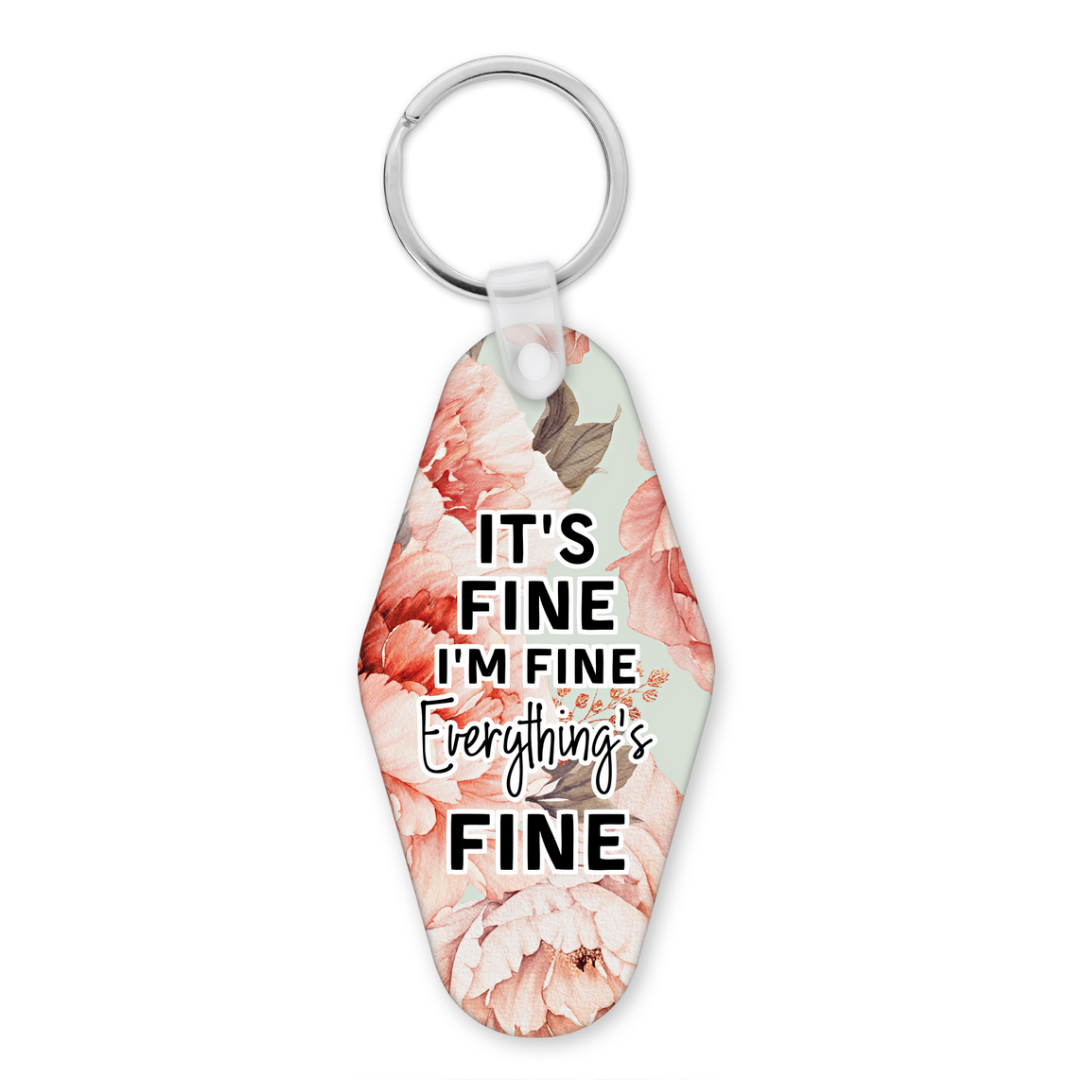 It's Fine | Motel Keyring - The Pretty Things.ca
