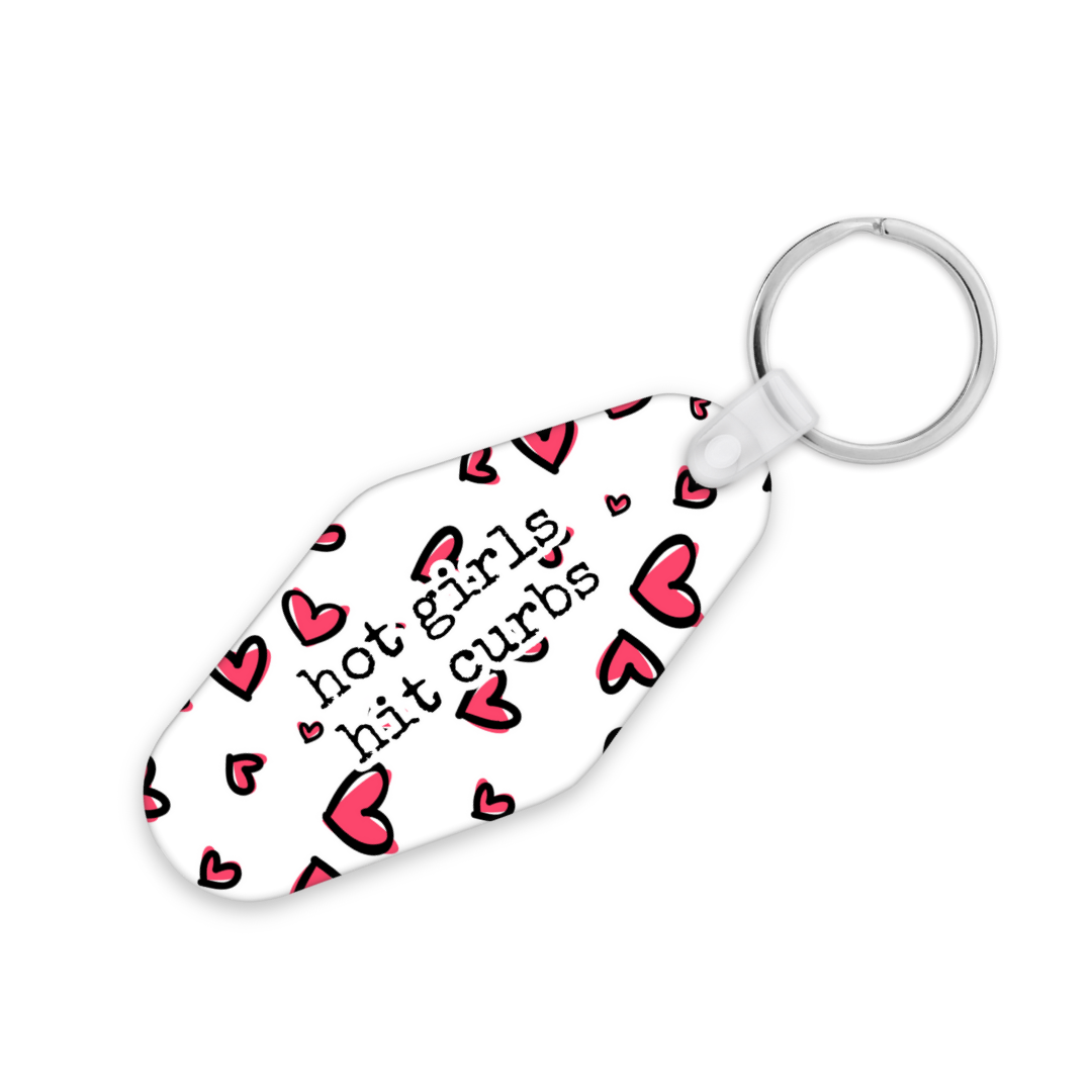 Hot Girls Hit Curbs | Motel Keyring - The Pretty Things.ca