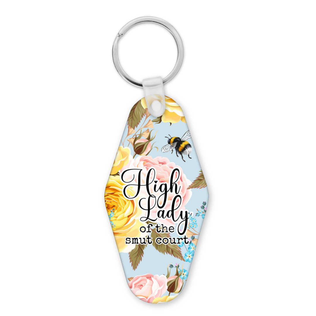 High Lady Of The Smut Court | Motel Keyring - The Pretty Things.ca