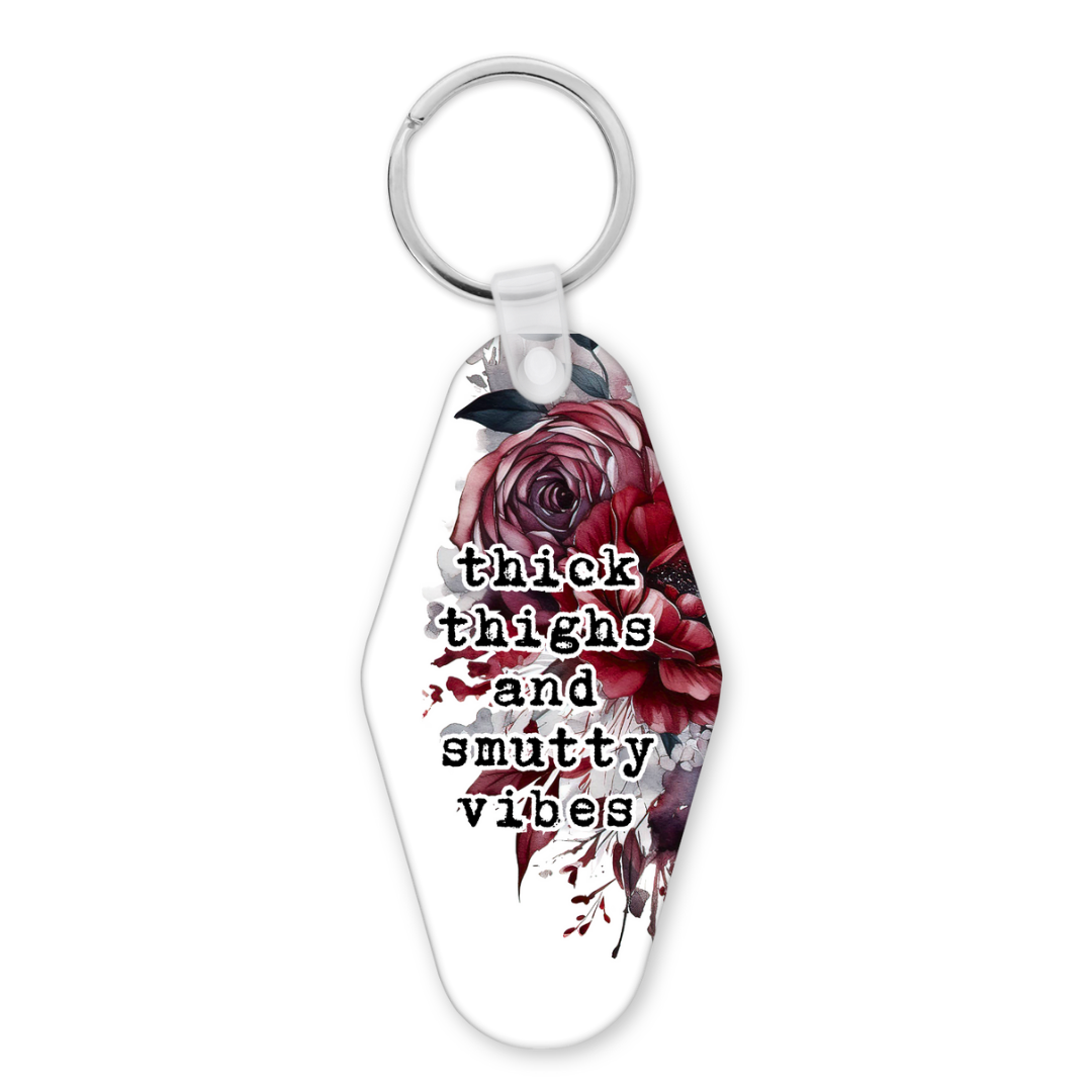 Thick Thighs And Smutty Vibes | Motel Keyring - The Pretty Things.ca