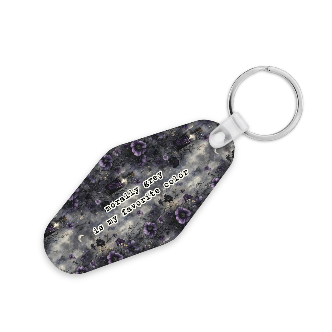 Morally Grey Is My Favorite Color | Motel Keyring - The Pretty Things.ca