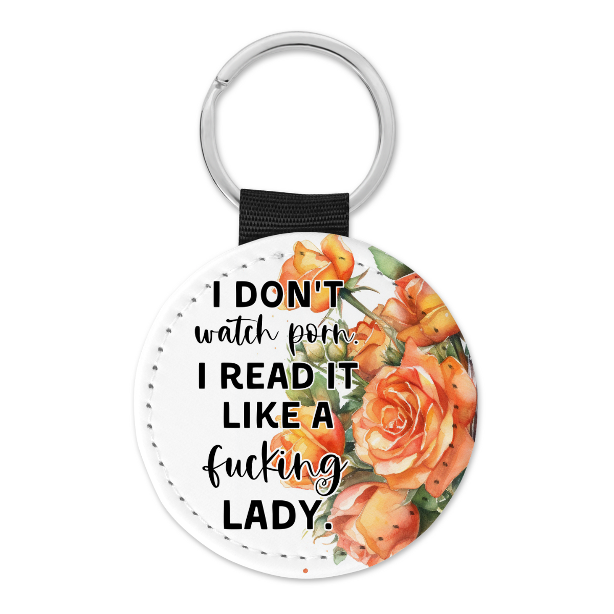 I Don't Watch Porn | Book Lovers Keyring - The Pretty Things.ca