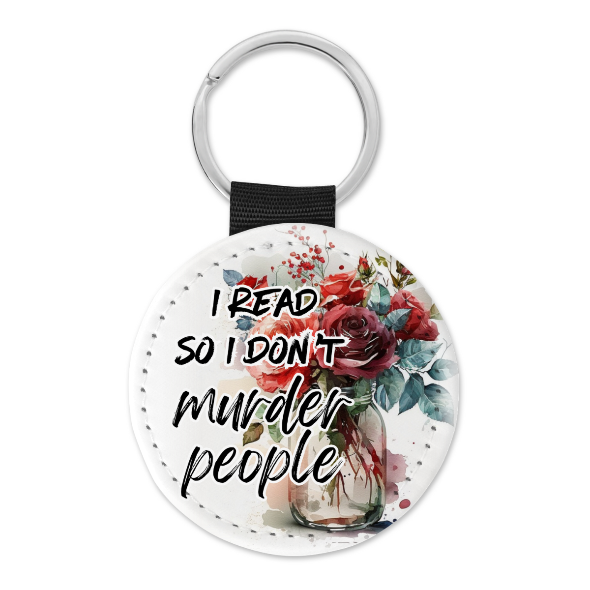 I Read So I Don't Murder People | Book Lovers Keyring - The Pretty Things.ca