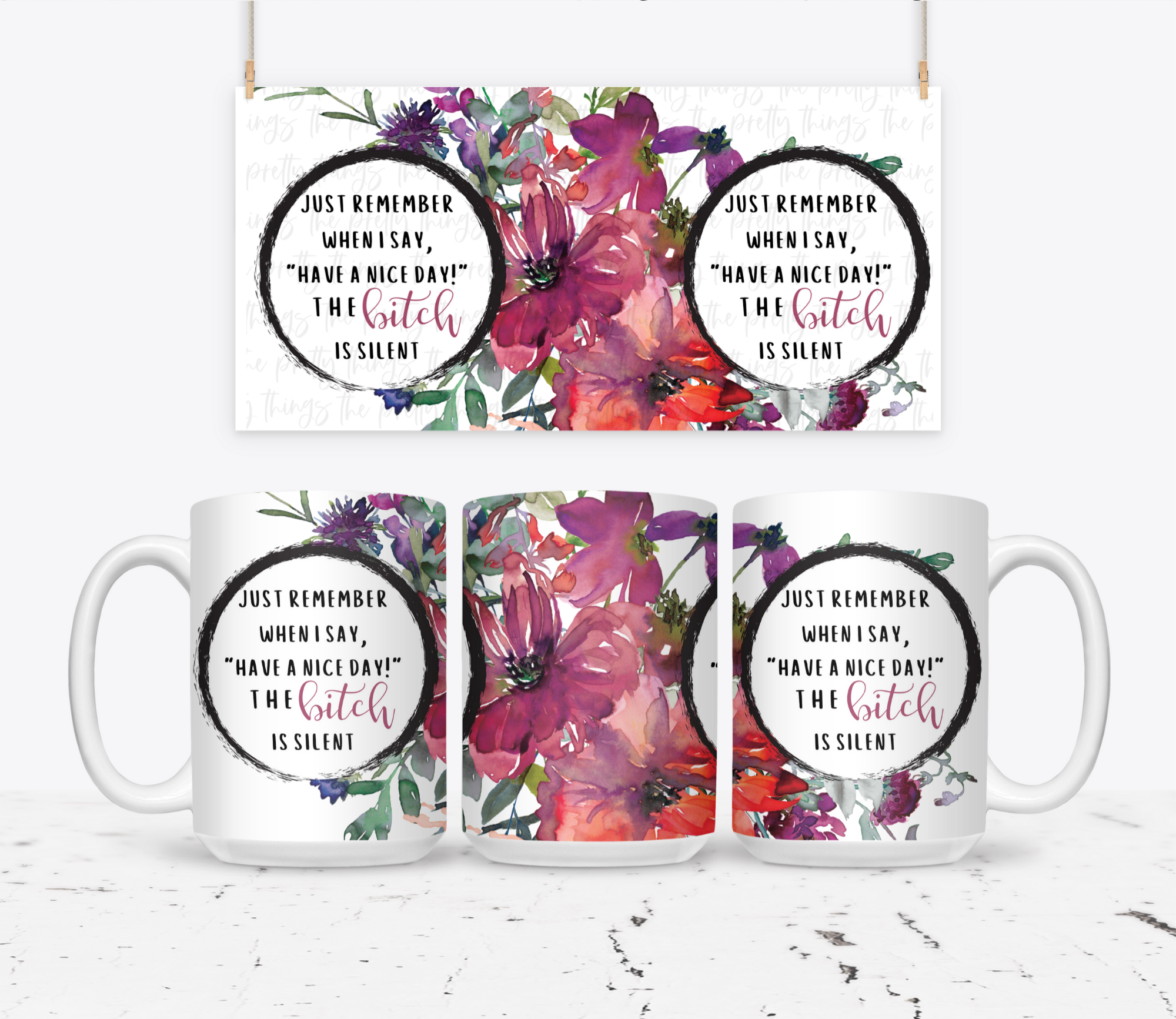 The Bitch Is Silent | Mug - The Pretty Things.ca