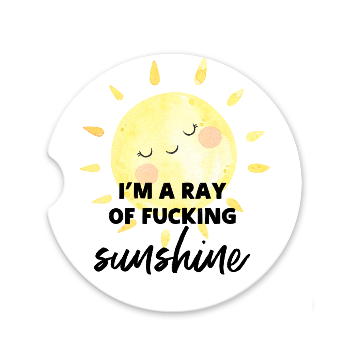 Ray Of Fucking Sunshine | Car Coaster - The Pretty Things.ca