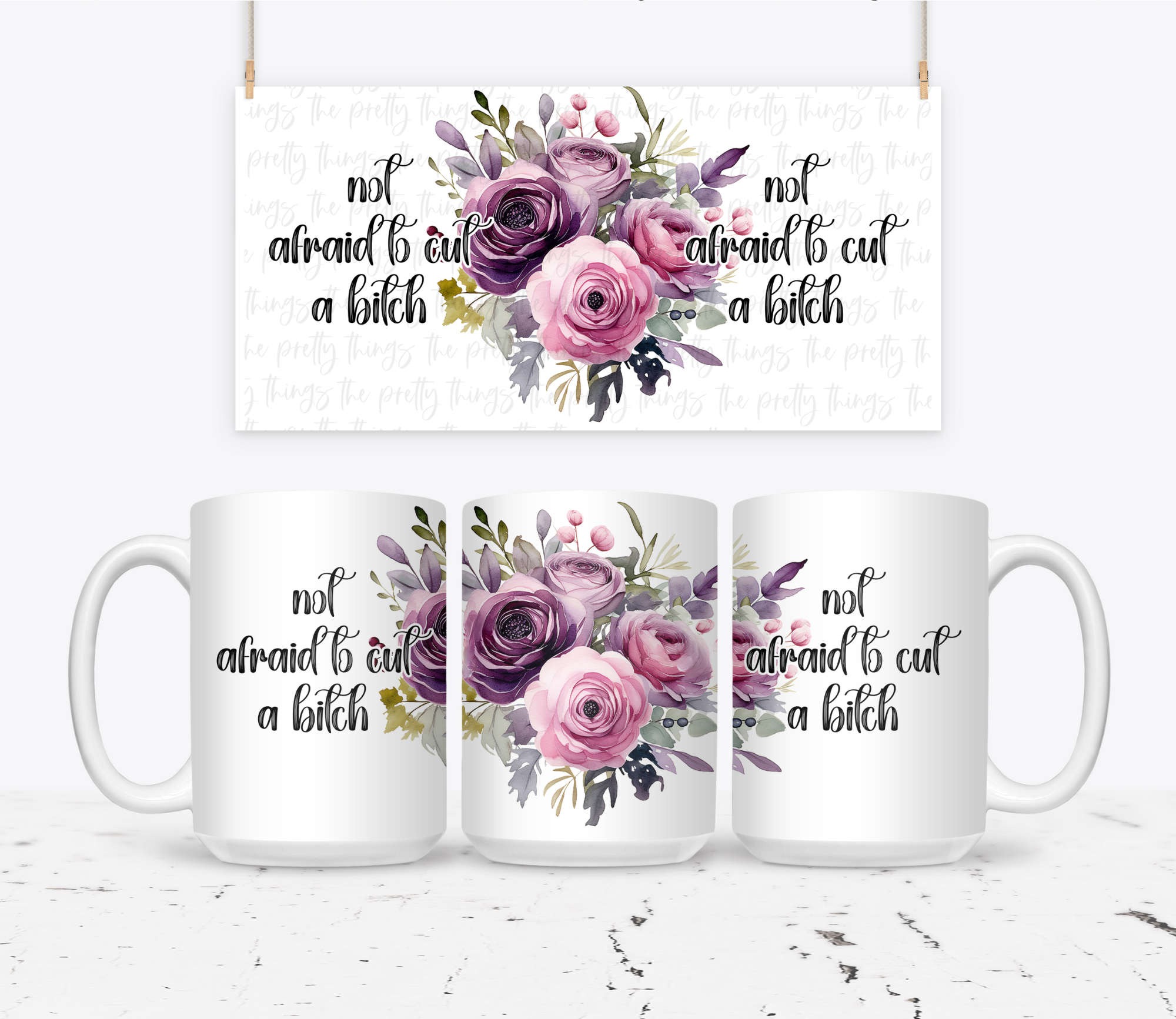 Not Afraid To Cut A Bitch | Mug - The Pretty Things.ca