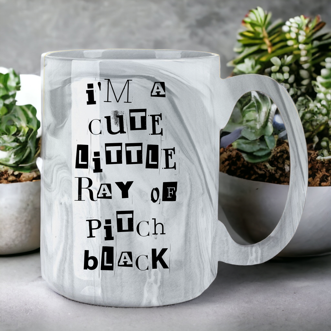 Ray Of Pitch Black | Marble Mug - The Pretty Things.ca