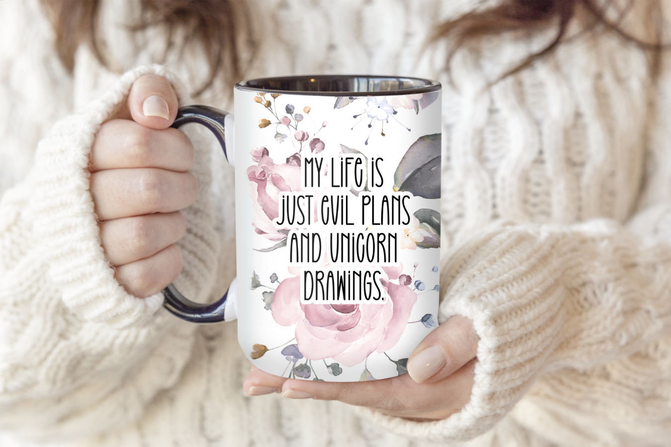 My Life Is Just Evil Plans And Unicorn Drawings | Mug - The Pretty Things.ca