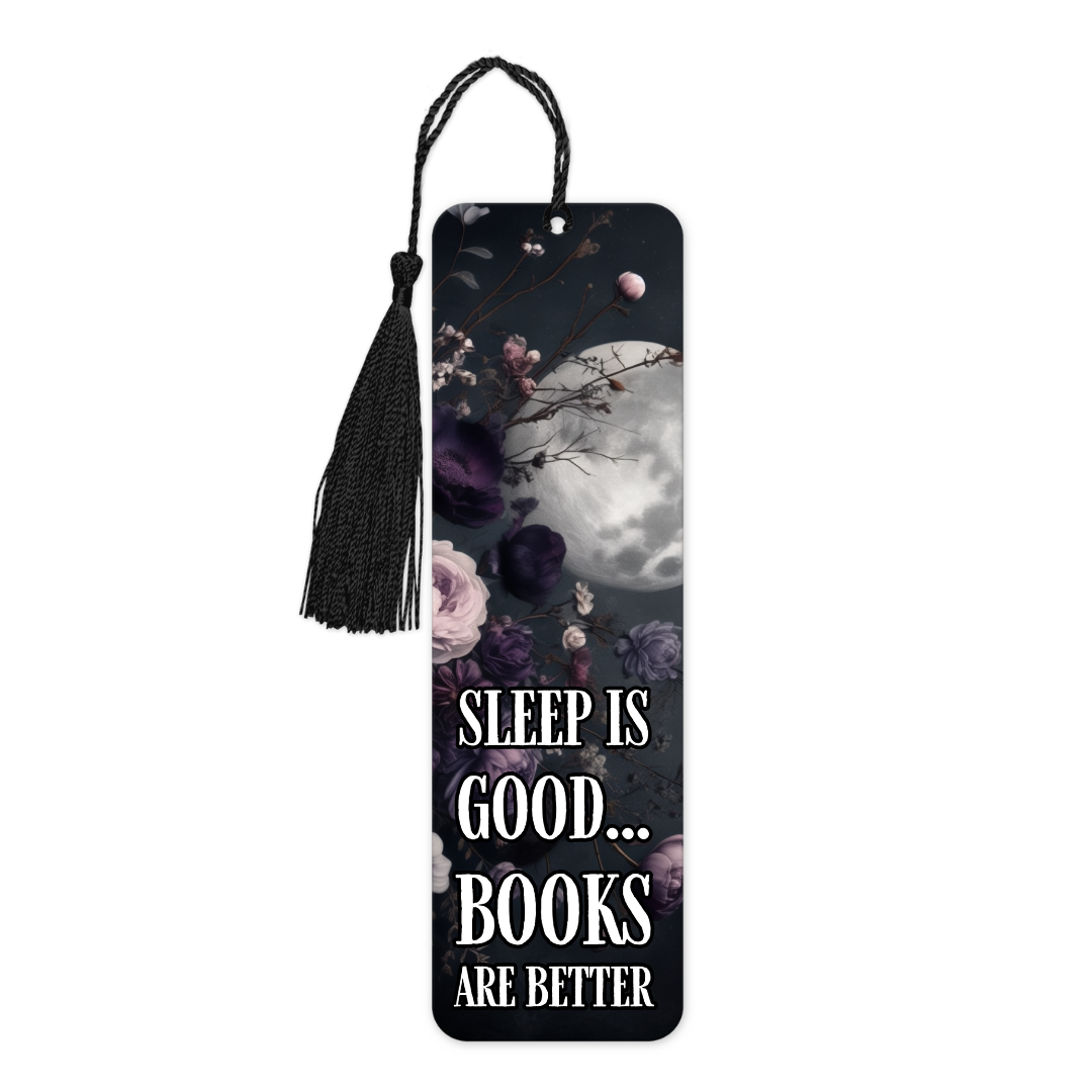 Sleep Is Good Books Are Better | Bookmark - The Pretty Things.ca