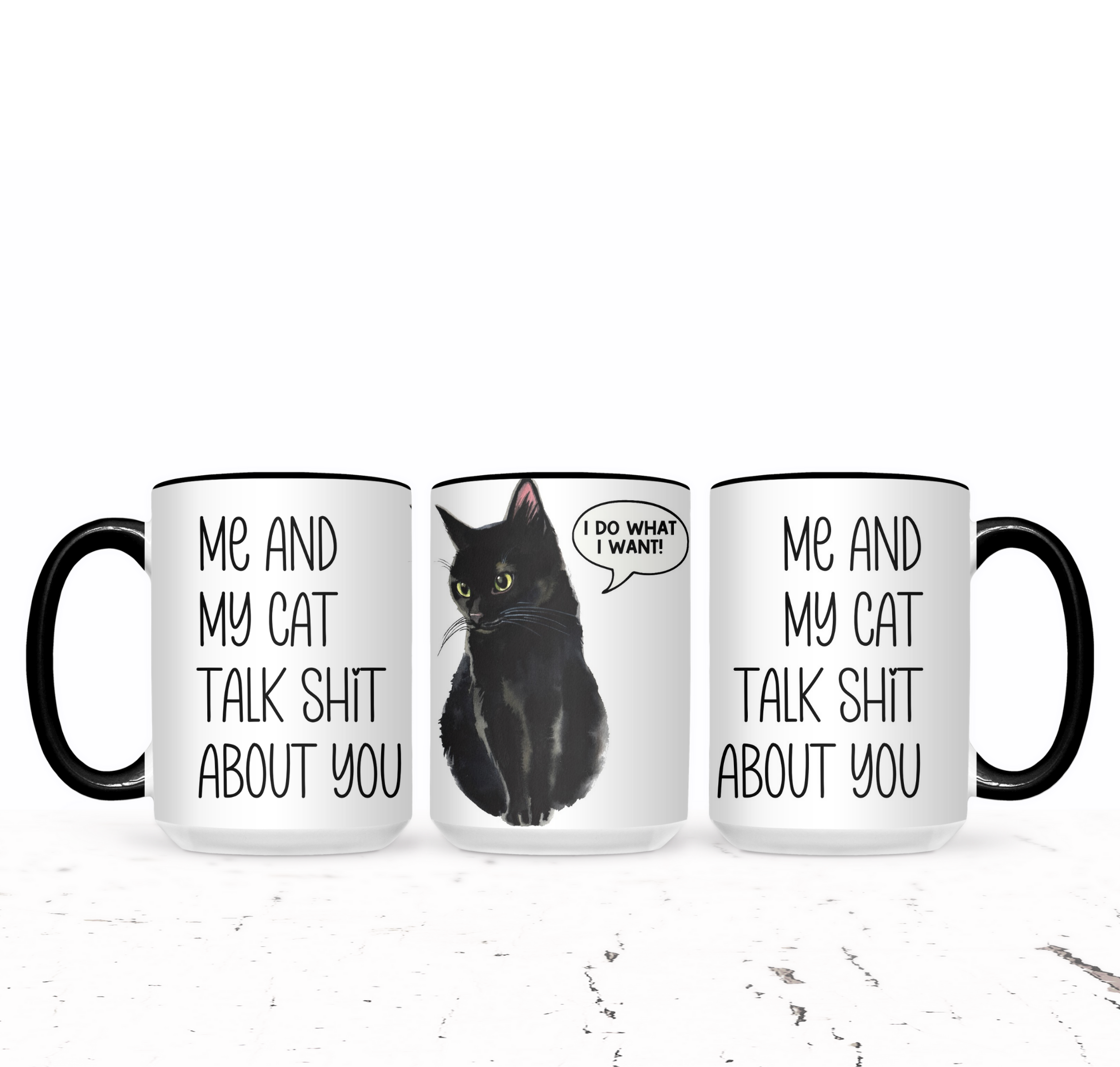 Me And My Cat Talk Shit About You (Black Meow) - The Pretty Things.ca