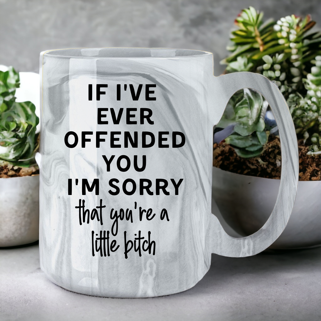 If I've Ever Offended You I'm Sorry | Marble Mug - The Pretty Things.ca