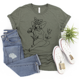 Curvy Floral | Graphic Tee - The Pretty Things.ca