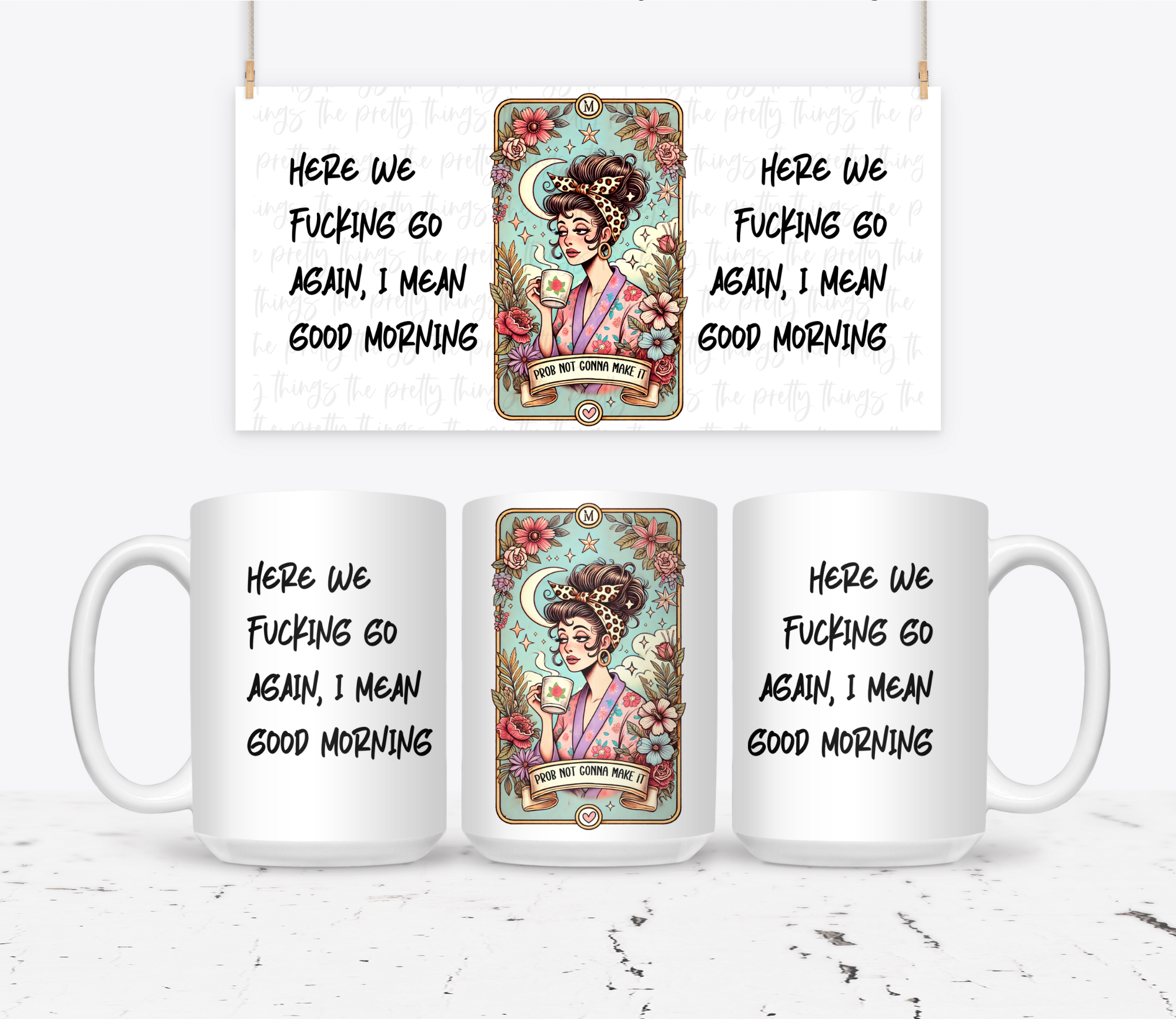 Here We Fucking Go Again | Mug