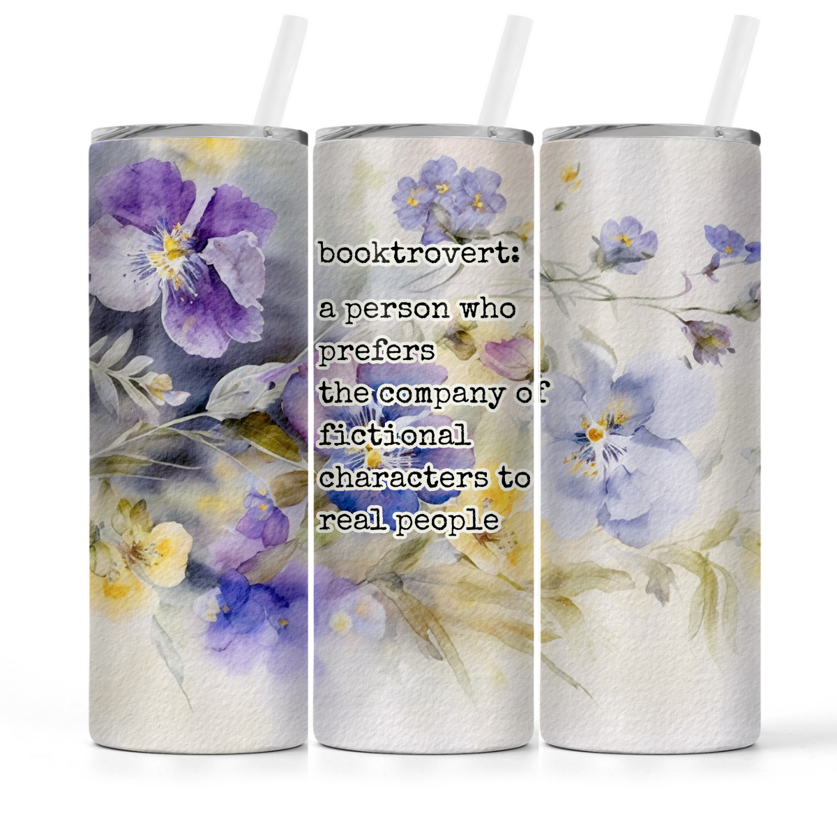 Booktrovert | Book Lovers Tumbler - The Pretty Things.ca