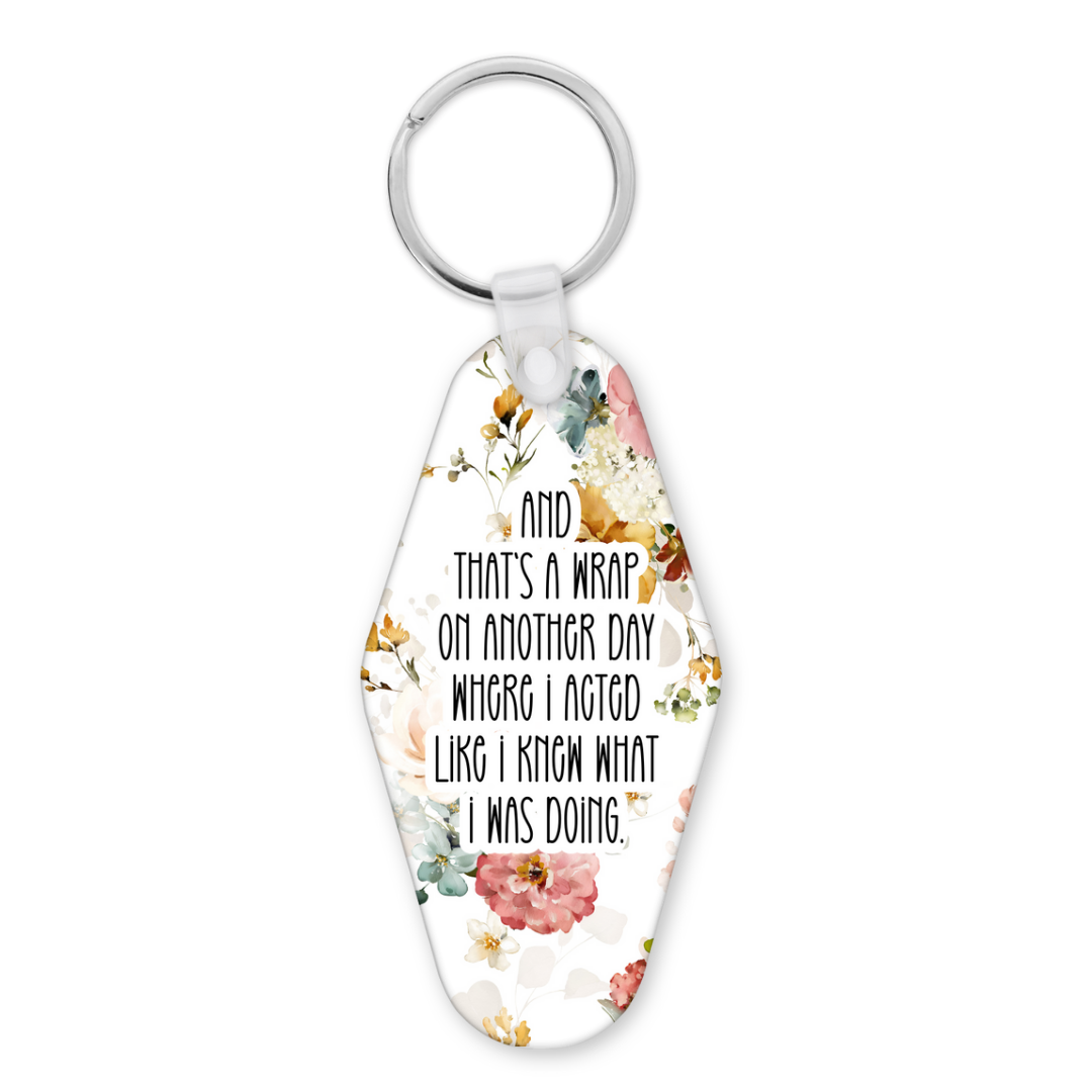 That's A Wrap On Another Day | Motel Keyring - The Pretty Things.ca