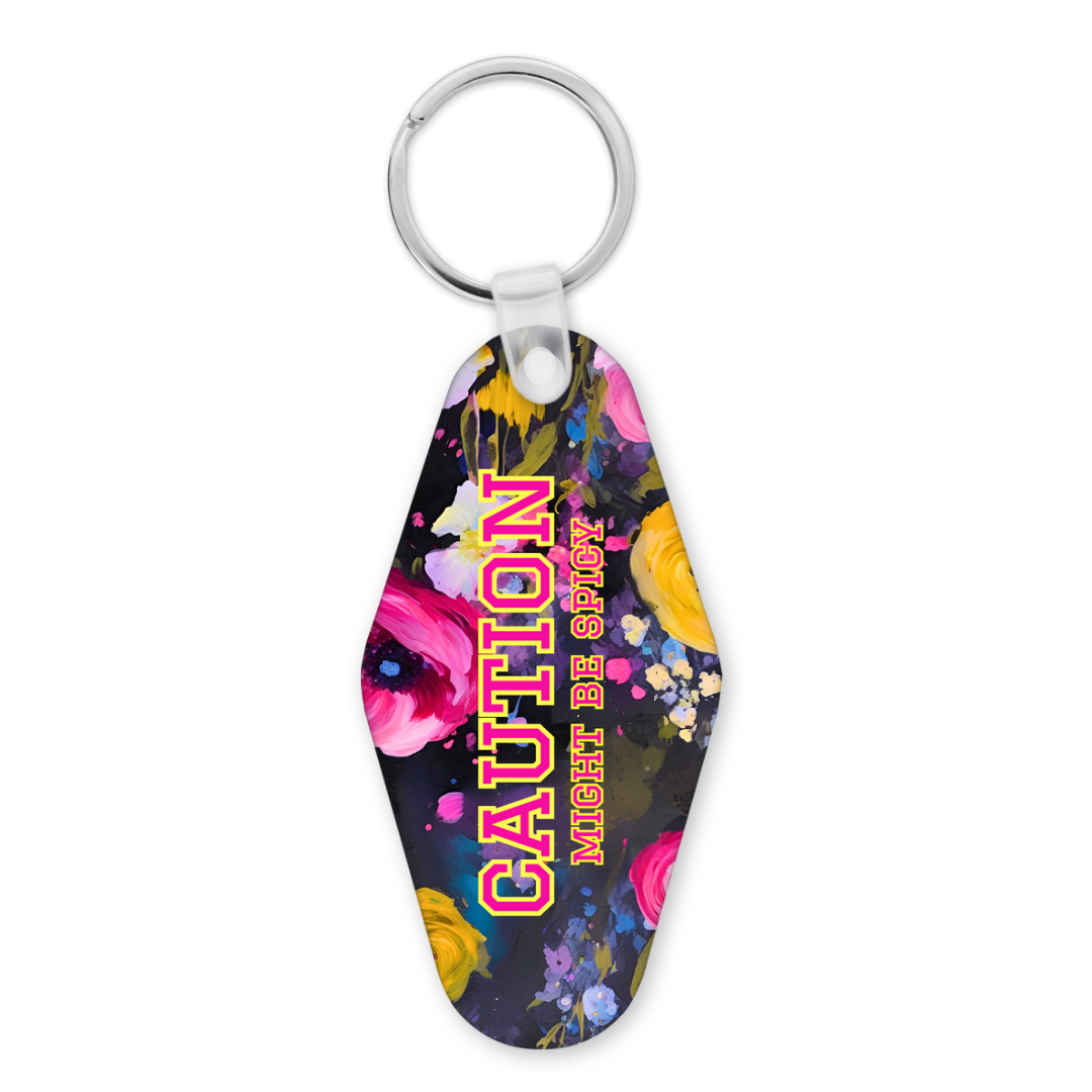 Caution | Motel Keyring - The Pretty Things.ca