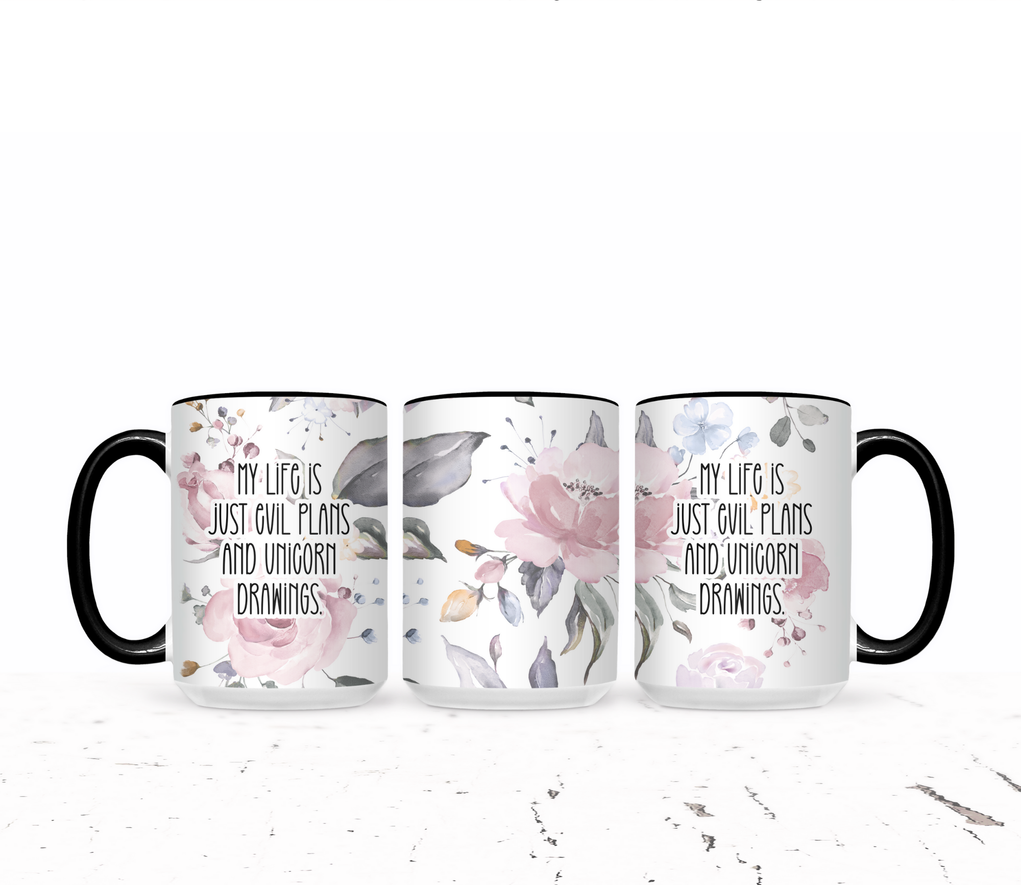 My Life Is Just Evil Plans And Unicorn Drawings - The Pretty Things.ca