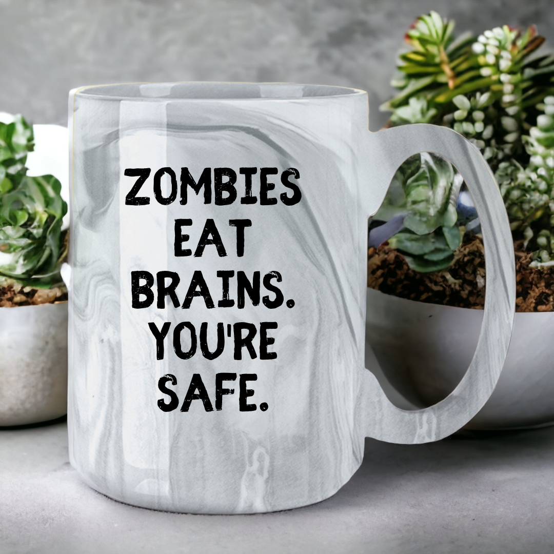Zombies Eat Brains | Marble Mug - The Pretty Things.ca