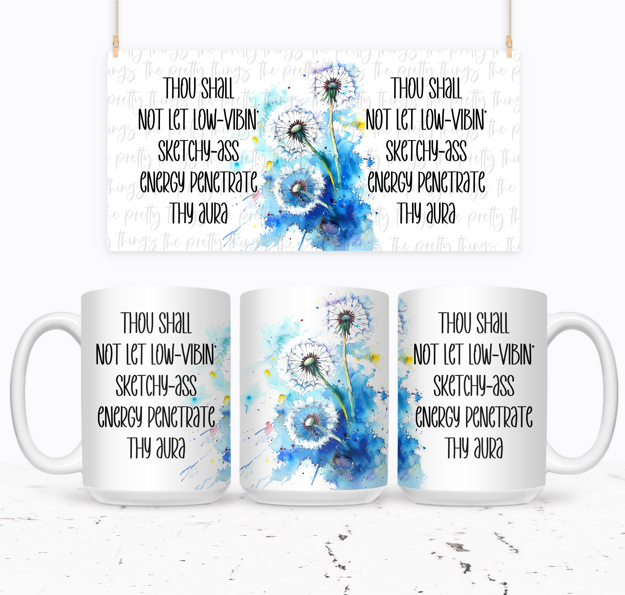 Thou Shall Not Let Low Vibin Sketchy Ass Energy - The Pretty Things.ca