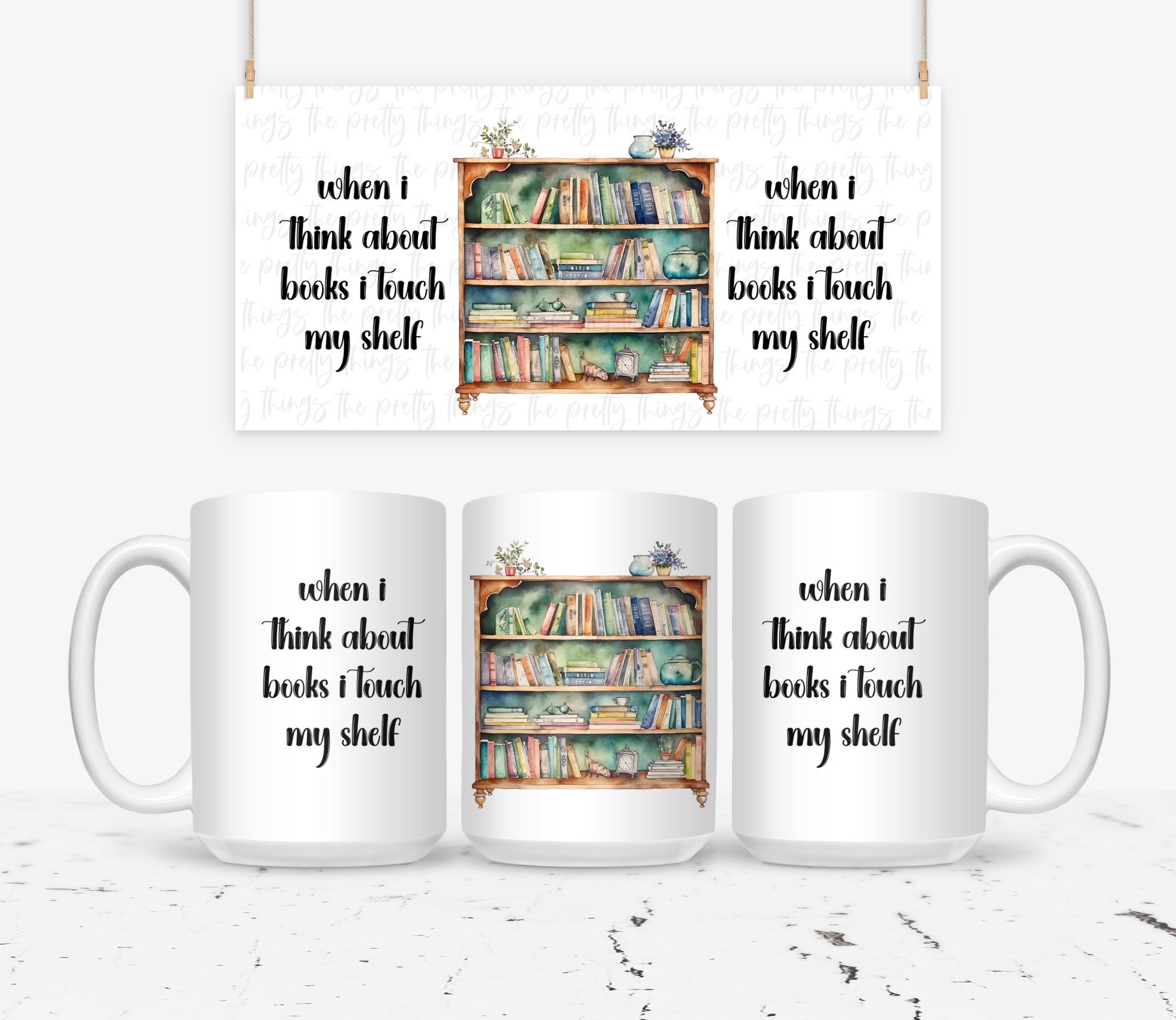 When I Think About Books I Touch My Shelf - The Pretty Things.ca