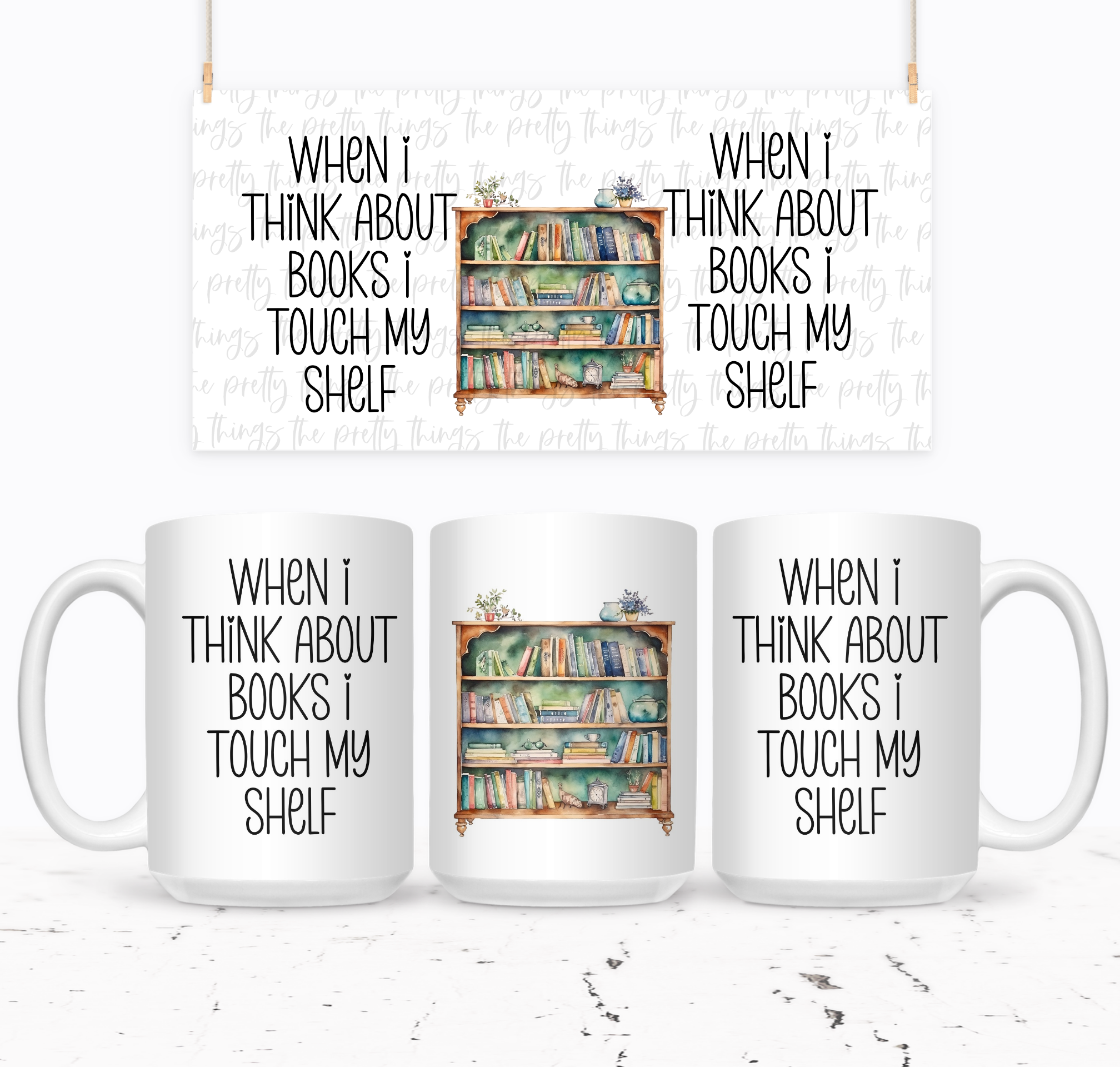 When I Think About Books I Touch My Shelf - The Pretty Things.ca