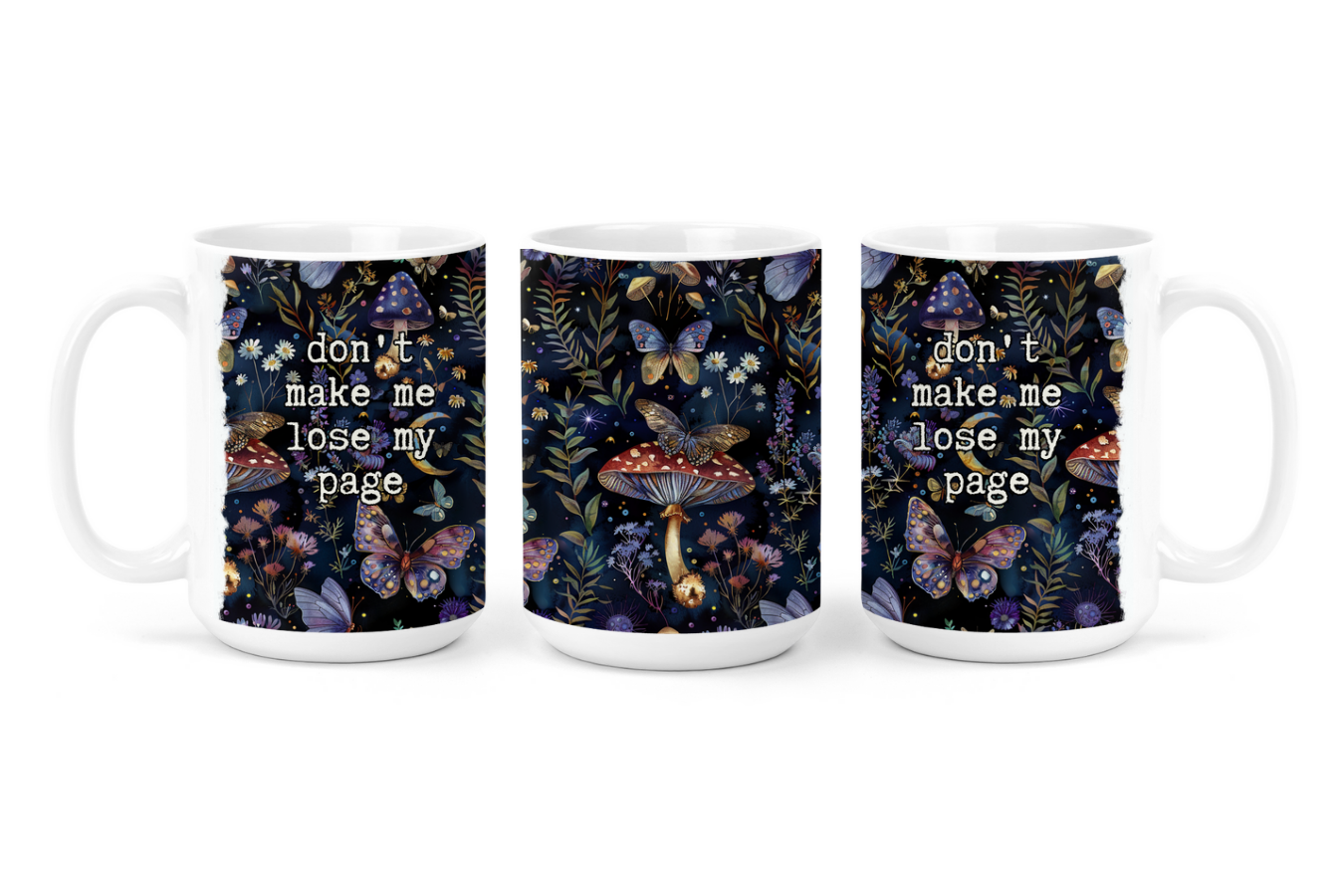 Don't Make Me Lose My Page (Dark) | Mug - The Pretty Things.ca