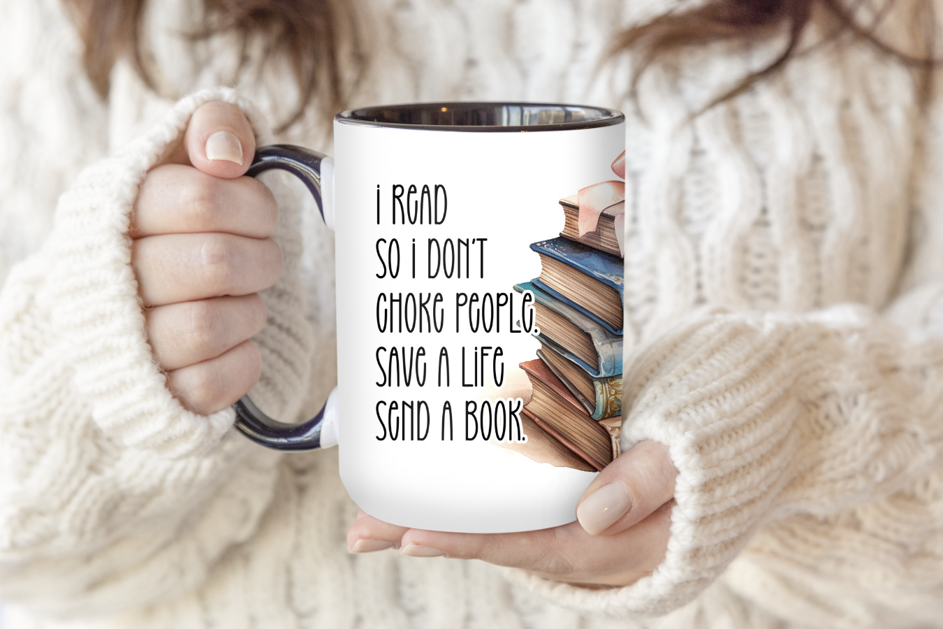 I Read So I Don't Choke People | Mug - The Pretty Things.ca