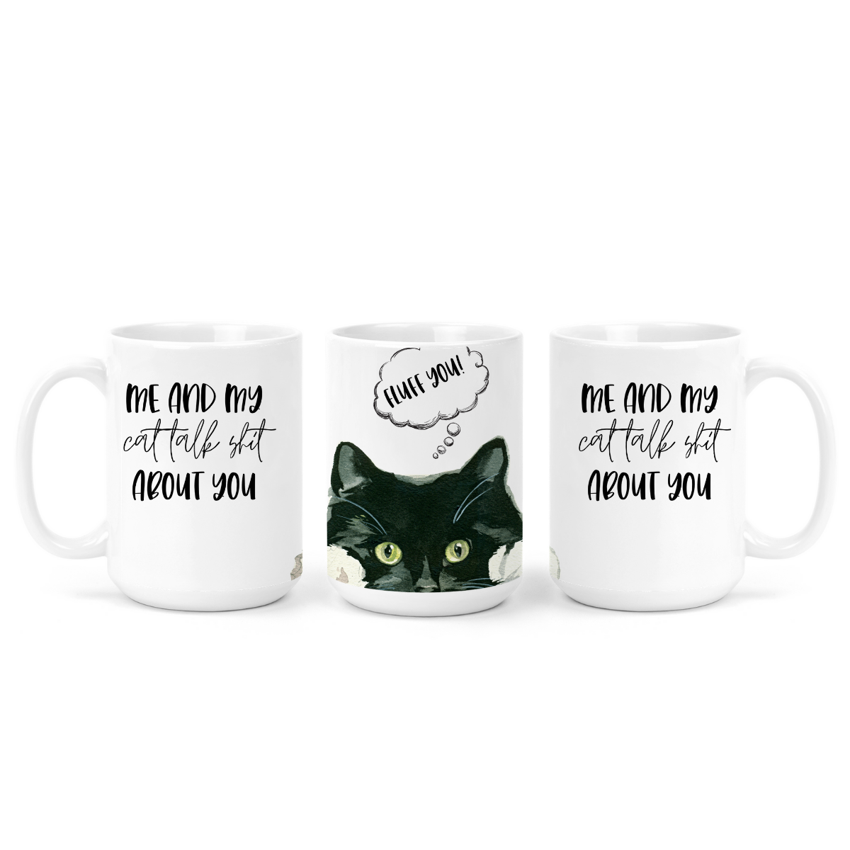 Tuxedo Me And My Cat Talk Shit | Mug - The Pretty Things.ca
