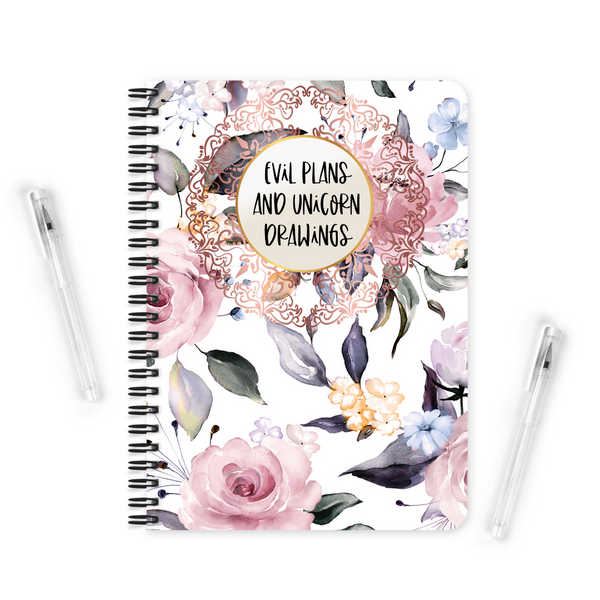 Evil Plans And Unicorn Drawings | Notebook - The Pretty Things.ca