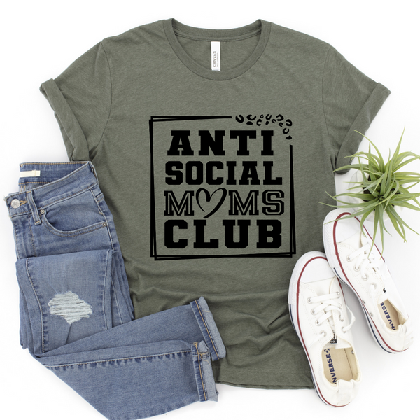 Anti Social Moms Club | Graphic Tee - The Pretty Things.ca